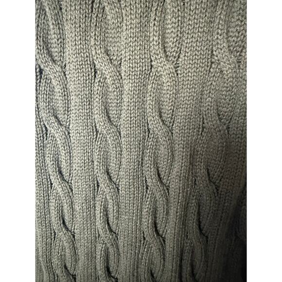 Polo Ralph Lauren Black Skinny Fit Cable Knit Cotton Polo Dress Size L - Picture 8 of 13